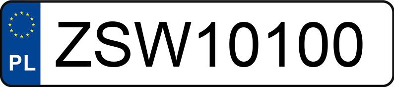Numer rejestracyjny ZSW 10100 posiada BMW X3 2.0 Diesel MR`04 E3 E83 X3 2.0 Diesel MR`04 E3 E83 - ZSW10100
