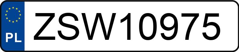 Numer rejestracyjny ZSW 10975 posiada BMW Seria 3 320d - ZSW10975
