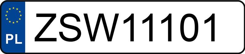 Le numéro d’enregistrement ZSW 11101 a TOYOTA Avensis Sedan 2.0 Diesel MR`03 E4 Luna - ZSW11101