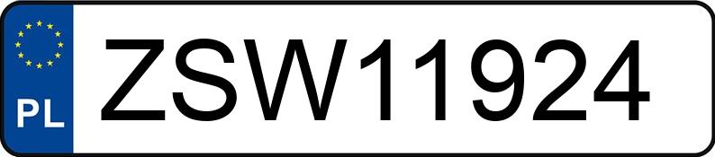 Mistrz parkowania w pojeździe o numerach ZSW11924