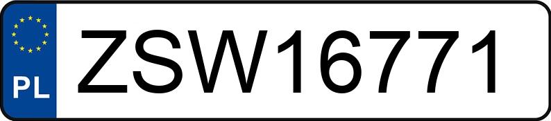 Numer rejestracyjny ZSW 16771 posiada BMW 520D - ZSW16771