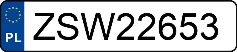 Numer rejestracyjny ZSW 22653 posiada BMW 320i Kat. E36 320i Kat. E36 - ZSW22653