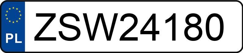 Registreringsnummeret ZSW 24180 har BMW 320 Touring Diesel MR`12 E5 F31 320 Touring Diesel MR`12 E5 F31 - ZSW24180