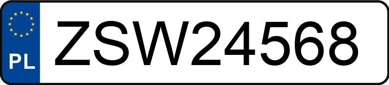 Numer rejestracyjny ZSW 24568 posiada MERCEDES-BENZ E 350 CDI - ZSW24568