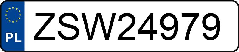 Numer rejestracyjny ZSW 24979 posiada BMW 730 Diesel Kat. E38 Aut. - ZSW24979