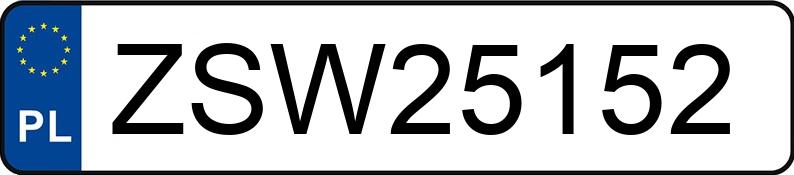Registreringsnummeret ZSW 25152 har FORD Focus 2.0 TDCi MR`15 E6 Trend - ZSW25152