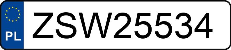Numer rejestracyjny ZSW 25534 posiada BMW 318 Touring Diesel MR`06 E4 E91 318 Touring Diesel MR`06 E4 E91 - ZSW25534