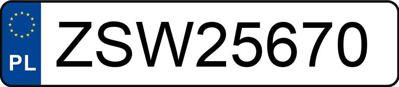 Numer rejestracyjny ZSW 25670 posiada VOLKSWAGEN Polo V 1.6 TDI-CR MR`09 E5 Comfortline - ZSW25670