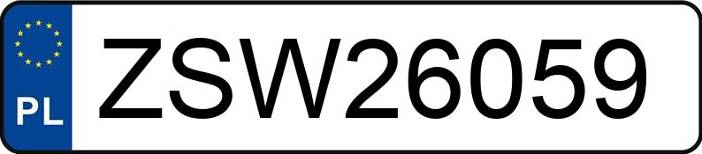 Numer rejestracyjny ZSW 26059 posiada OPEL Vectra C 2.2 DTI MR`02 E3 GTS Aut. - ZSW26059