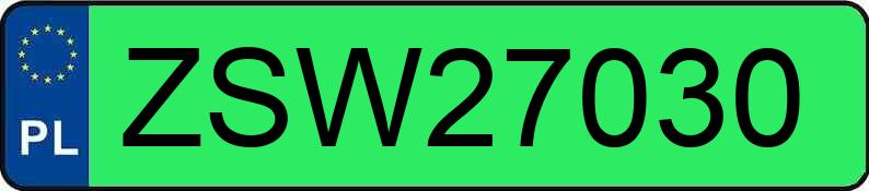 Il numero di registrazione ZSW 27030 ha BMW i7 xDrive60 MR`22 G70 106kWh - ZSW27030