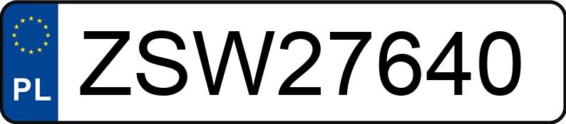 Numer rejestracyjny ZSW 27640 posiada BMW X6 XDRIVE 40D - ZSW27640