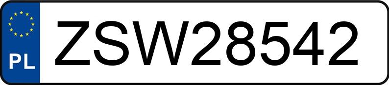Numer rejestracyjny ZSW 28542 posiada BMW 520 Touring Diesel MR`03 E3 E61 520 Touring Diesel MR`03 E3 E61 - ZSW28542
