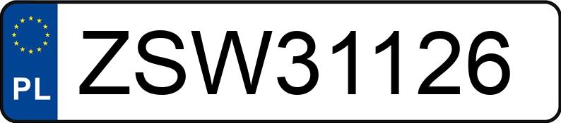 Numer rejestracyjny ZSW 31126 posiada MERCEDES-BENZ S 500 MR`13 E5 222 4Matic - ZSW31126