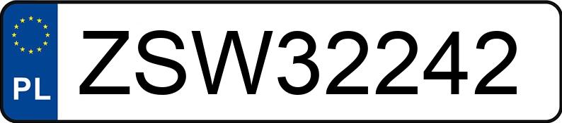 Numer rejestracyjny ZSW 32242 posiada MASERATI Quattroporte MR`16 E6 S - ZSW32242