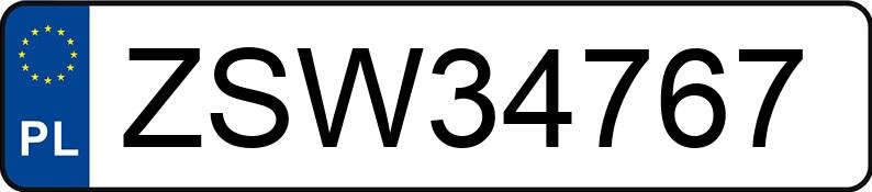 Numer rejestracyjny ZSW 34767 posiada FORD MONDEO - ZSW34767 Numer rejestracyjny ZSW 34767 posiada FORD MONDEO - ZSW34767