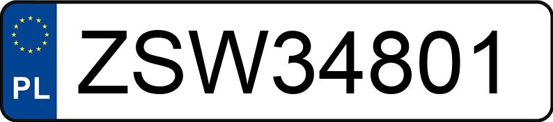 Numer rejestracyjny ZSW 34801 posiada FORD C-MAX - ZSW34801