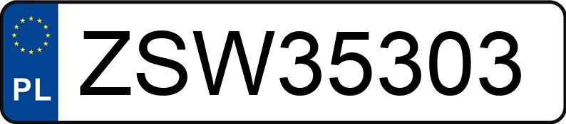 Numer rejestracyjny ZSW 35303 posiada JAGUAR XF - ZSW35303