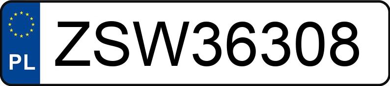 Numer rejestracyjny ZSW 36308 posiada MERCEDES-BENZ POLSKA ACTROS 963-0-C/PL - ZSW36308