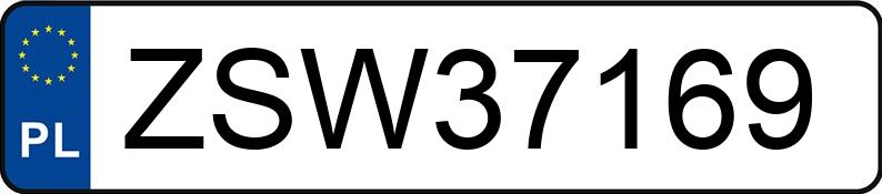 O número de registro ZSW 37169 tem AUDI A6 Avant 3.0 TDi MR`11 E5 4G - ZSW37169