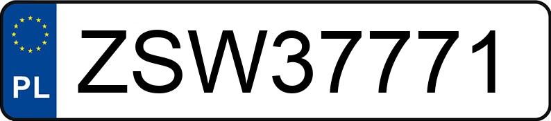 Numer rejestracyjny ZSW 37771 posiada FORD FOCUS - ZSW37771