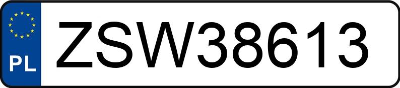 Numer rejestracyjny ZSW 38613 posiada AUDI Q3 TDI MR`11 E5 8U Q3 TDI MR`11 E5 8U - ZSW38613