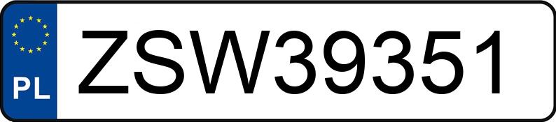Numer rejestracyjny ZSW 39351 posiada CUPRA FORMENTOR - ZSW39351 Numer rejestracyjny ZSW 39351 posiada CUPRA FORMENTOR - ZSW39351