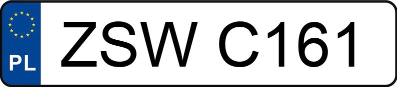 Numer rejestracyjny ZSW C161 posiada SUZUKI Swift 1.6 Kat. GLX 4WD - ZSWC161