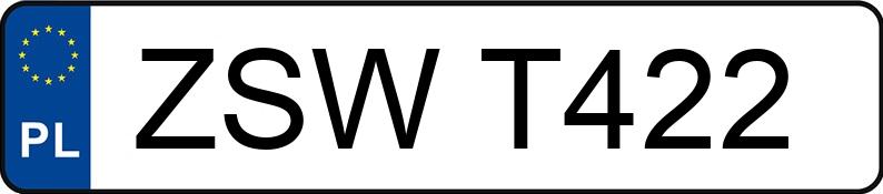 Numer rejestracyjny ZSW T422 posiada MERCEDES-BENZ S 320 CDI MR`02 E3 220 S 320 CDI MR`02 E3 220 - ZSWT422