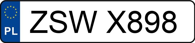 Registreringsnummeret ZSW X898 har MERCEDES-BENZ S 350 - ZSWX898