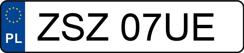 Numer rejestracyjny ZSZ 07UE posiada FIAT PANDA - ZSZ07UE