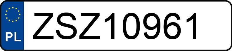 Numer rejestracyjny ZSZ 10961 posiada VOLKSWAGEN PASSAT - ZSZ10961