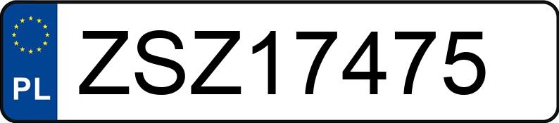 Numer rejestracyjny ZSZ 17475 posiada KIA CEE D - ZSZ17475
