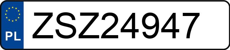 Numer rejestracyjny ZSZ 24947 posiada MERCEDES-BENZ ML 270CDI - ZSZ24947