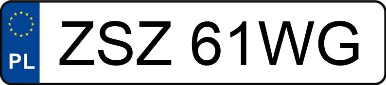 Numer rejestracyjny ZSZ 61WG posiada RENAULT Clio II 1.2 MR`98 RN - ZSZ61WG