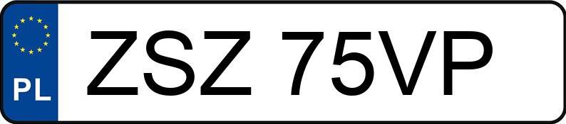 Numer rejestracyjny ZSZ 75VP posiada OPEL SIGNUM 3.0 CDTI - ZSZ75VP