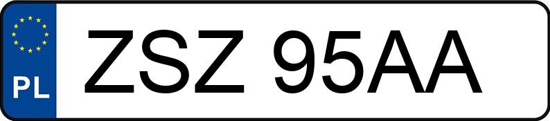 Numer rejestracyjny ZSZ 95AA posiada RENAULT R 25 2.1 TD R 25 2.1 TD - ZSZ95AA