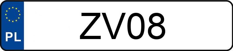 Numer rejestracyjny ZV 08 posiada FORD MUSTANG - ZV08