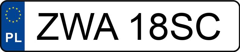 Numer rejestracyjny ZWA 18SC posiada MERCEDES-BENZ 407 - ZWA18SC