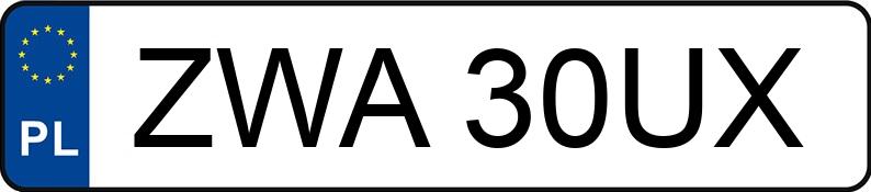 Numer rejestracyjny ZWA 30UX posiada TOYOTA AVENSIS - ZWA30UX Numer rejestracyjny ZWA 30UX posiada TOYOTA AVENSIS - ZWA30UX