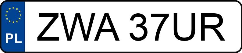 Numer rejestracyjny ZWA 37UR posiada MERCEDES-BENZ ACTROS 1844 LS 934.03 - ZWA37UR