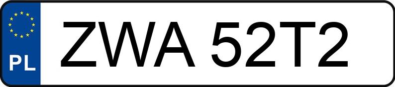 Numer rejestracyjny ZWA 52T2 posiada DACIA DUSTER - ZWA52T2