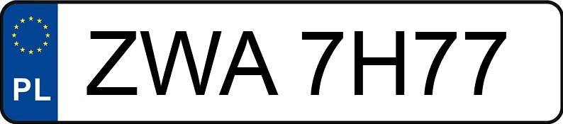 Numer rejestracyjny ZWA 7H77 posiada FORD MONDEO - ZWA7H77 Numer rejestracyjny ZWA 7H77 posiada FORD MONDEO - ZWA7H77