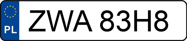 Numer rejestracyjny ZWA 83H8 posiada MERCEDES-BENZ CLK 270 CDI MR`02 E3 209 Elegance - ZWA83H8