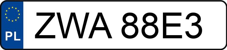 Numer rejestracyjny ZWA 88E3 posiada VOLKSWAGEN GOLF - ZWA88E3 Numer rejestracyjny ZWA 88E3 posiada VOLKSWAGEN GOLF - ZWA88E3