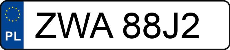 Numer rejestracyjny ZWA 88J2 posiada PEUGEOT 308 - ZWA88J2