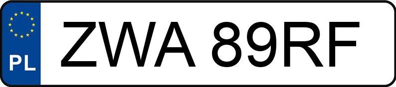 Numer rejestracyjny ZWA 89RF posiada VOLKSWAGEN Polo III Variant MR`94 E2 100 - ZWA89RF