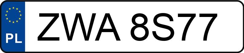 Numer rejestracyjny ZWA 8S77 posiada NISSAN QASHQAI - ZWA8S77