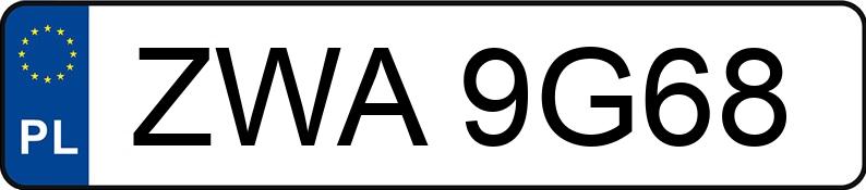 Numer rejestracyjny ZWA 9G68 posiada NISSAN QASHQAI - ZWA9G68