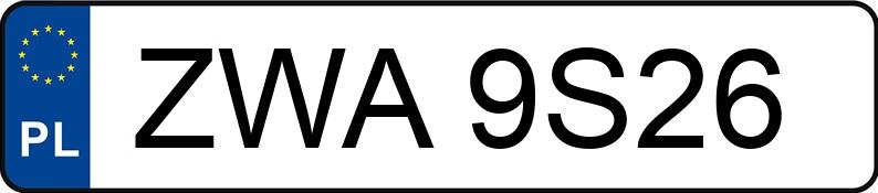 Numer rejestracyjny ZWA 9S26 posiada OPEL ASTRA 1.7 CDTI - ZWA9S26