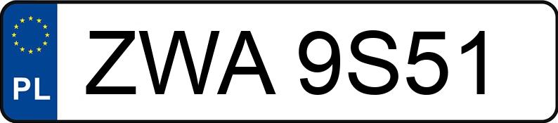 Numer rejestracyjny ZWA 9S51 posiada AUDI A4 - ZWA9S51 Numer rejestracyjny ZWA 9S51 posiada AUDI A4 - ZWA9S51